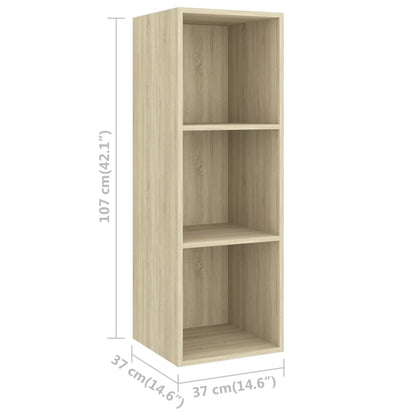 Set Porta TV 3 pz Rovere Sonoma in Truciolato - homemem39
