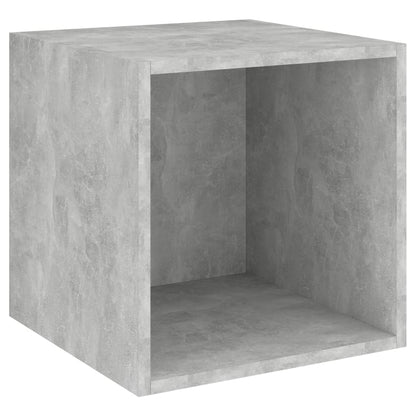 Set Porta TV 4 pz Grigio Cemento in Truciolato - homemem39