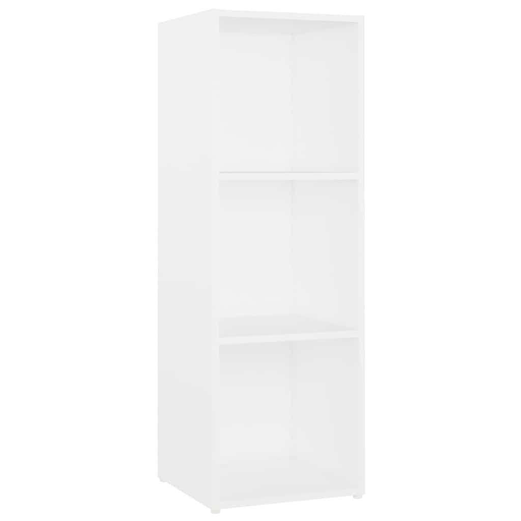 Mobili TV 2 pz Bianchi 107x35x37 cm in Legno Multistrato