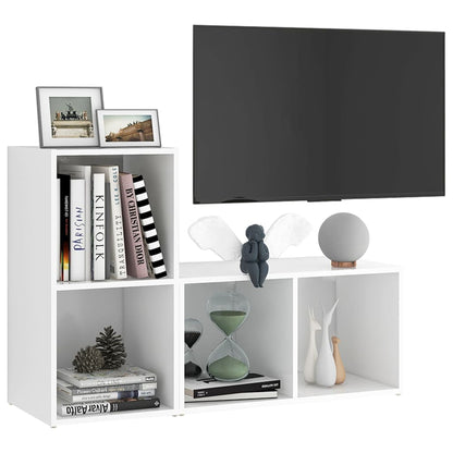Mobili Porta TV 2 pz Bianco 72x35x36,5 cm in Legno Multistrato - homemem39