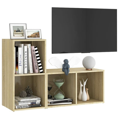 Mobili TV 2 pz Rovere Sonoma 72x35x36,5 cm in Legno Multistrato - homemem39