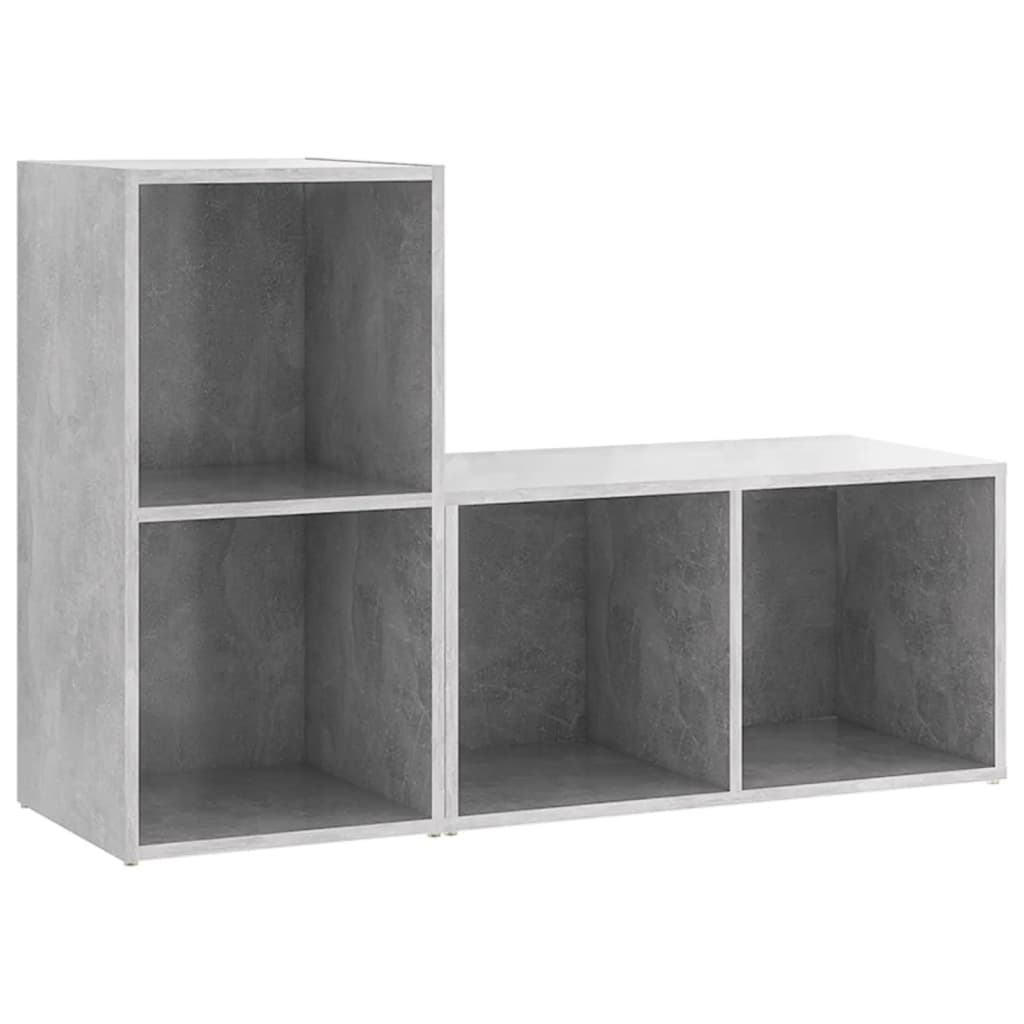 Mobili TV 2 pz Grigio Cemento 72x35x36,5cm in Legno Multistrato - homemem39