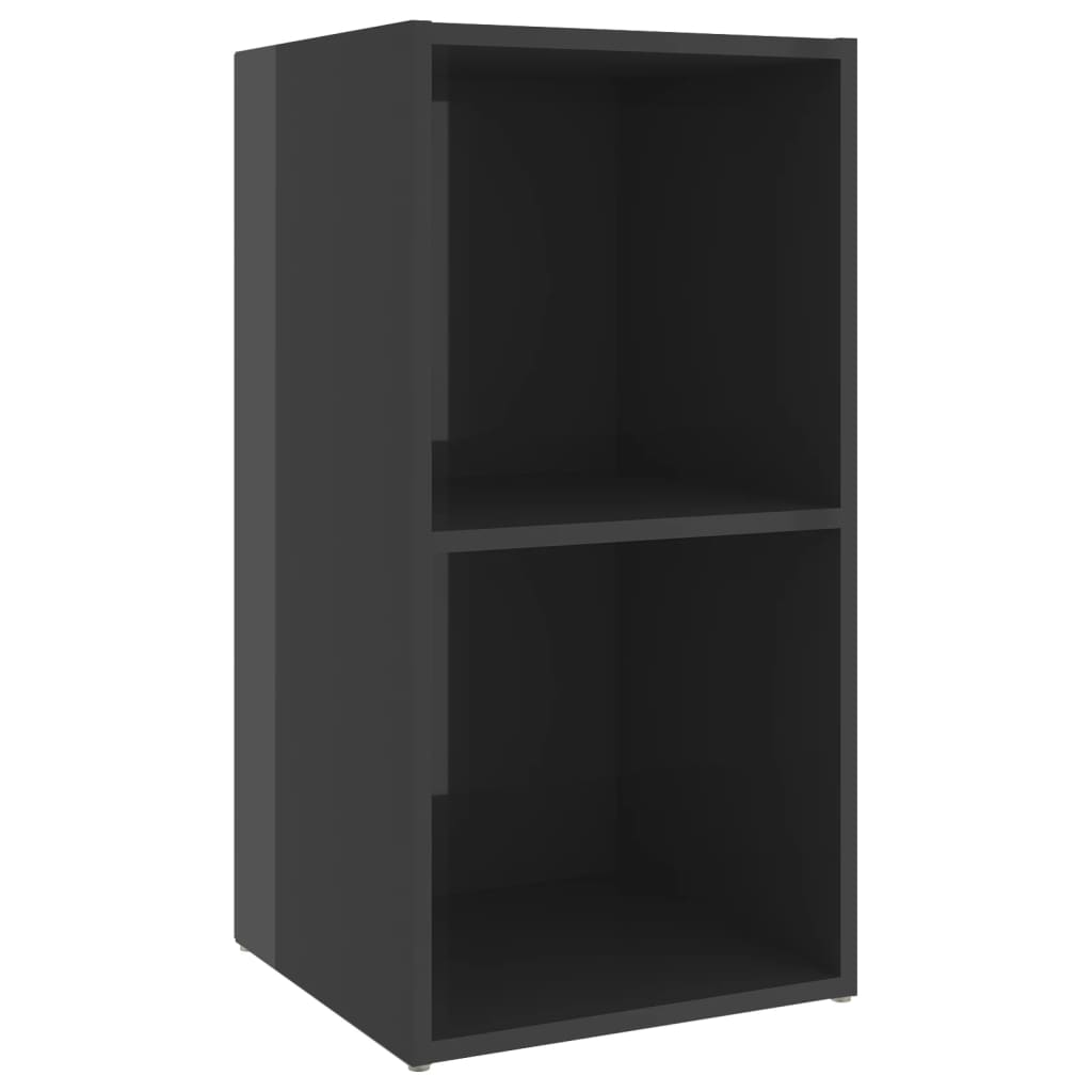 Mobili TV 2 pz Grigio Lucido 72x35x36,5 cm in Legno Multistrato - homemem39