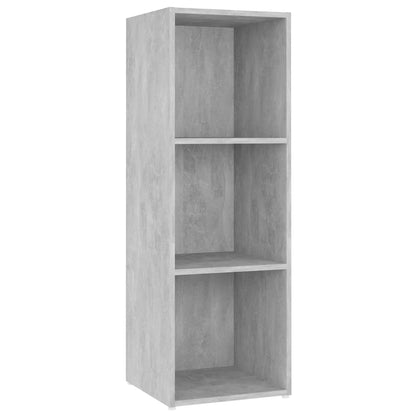 Mobili TV 3 pz Grigio Cemento 107x35x37 cm in Legno Multistrato - homemem39