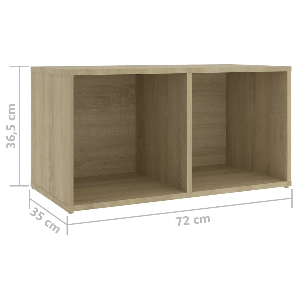Mobili TV 4 pz Rovere Sonoma 72x35x36,5 cm in Legno Multistrato - homemem39