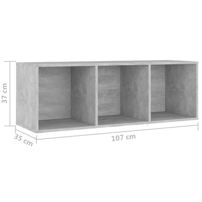 Set Mobile TV 3 pz Grigio Cemento in Legno Multistrato - homemem39