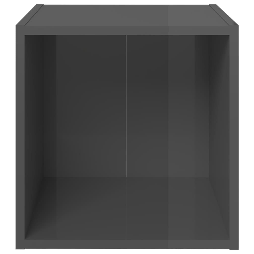 Set Mobili TV 6 pz Grigio Lucido in Legno Multistrato - homemem39
