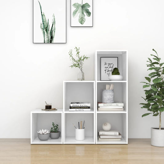 Set Mobili Porta TV 3 pz Bianco in Legno Multistrato - homemem39