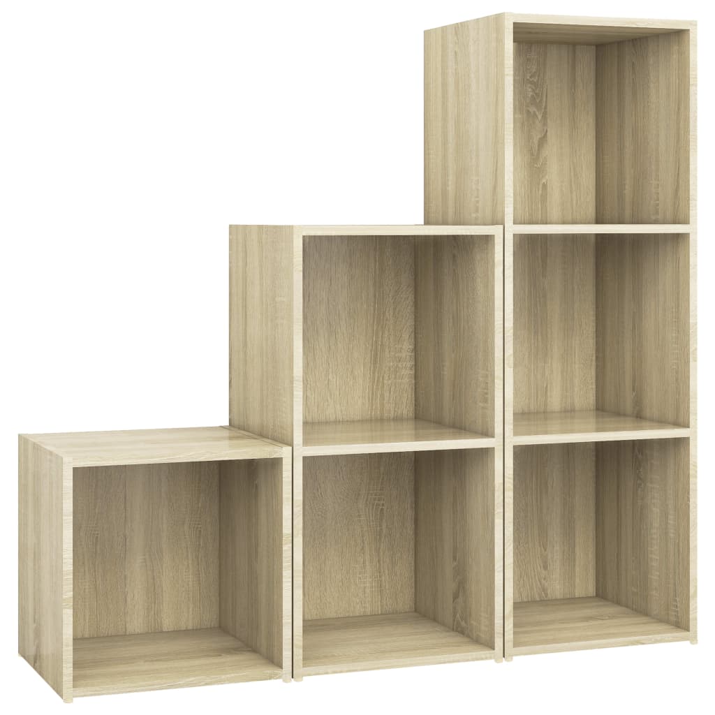 Set Mobile TV 3 pz Rovere Sonoma in Legno Multistrato - homemem39