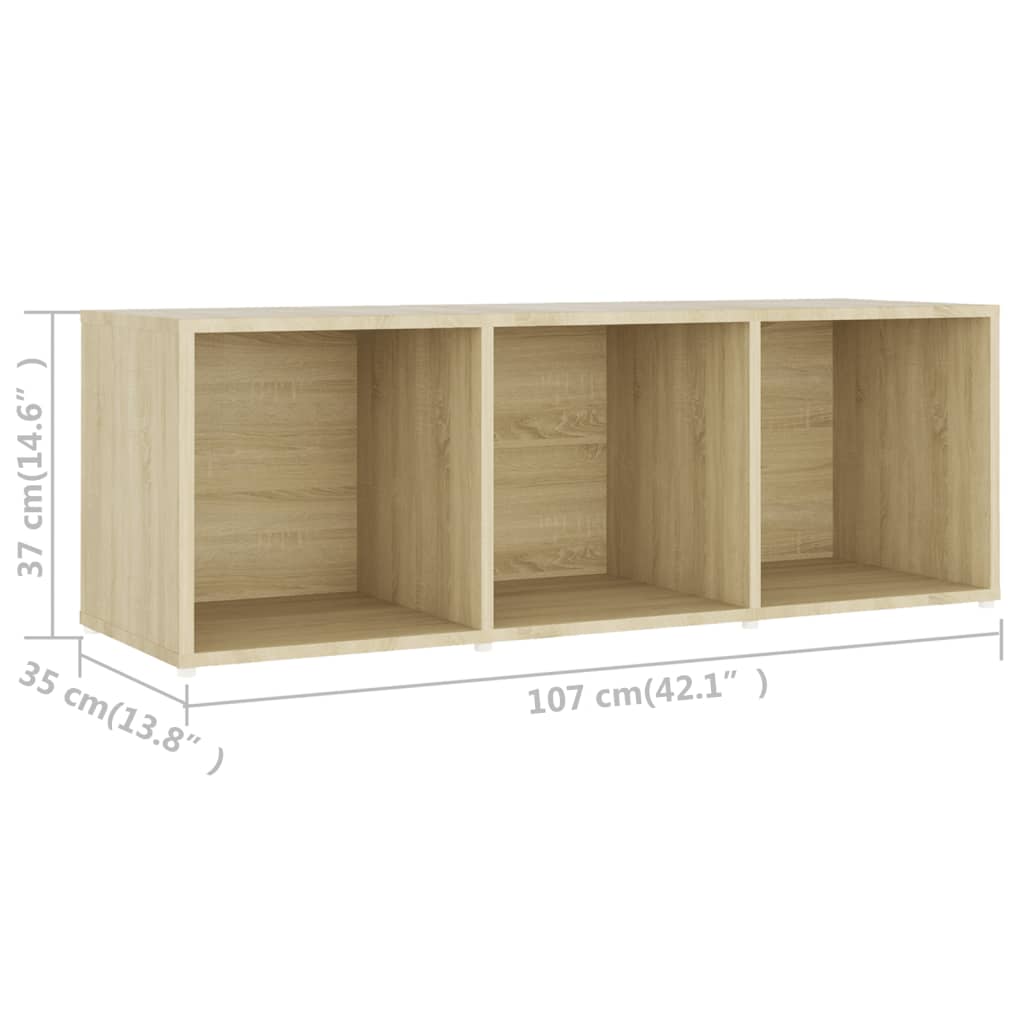 Set Mobile TV 3 pz Rovere Sonoma in Legno Multistrato - homemem39