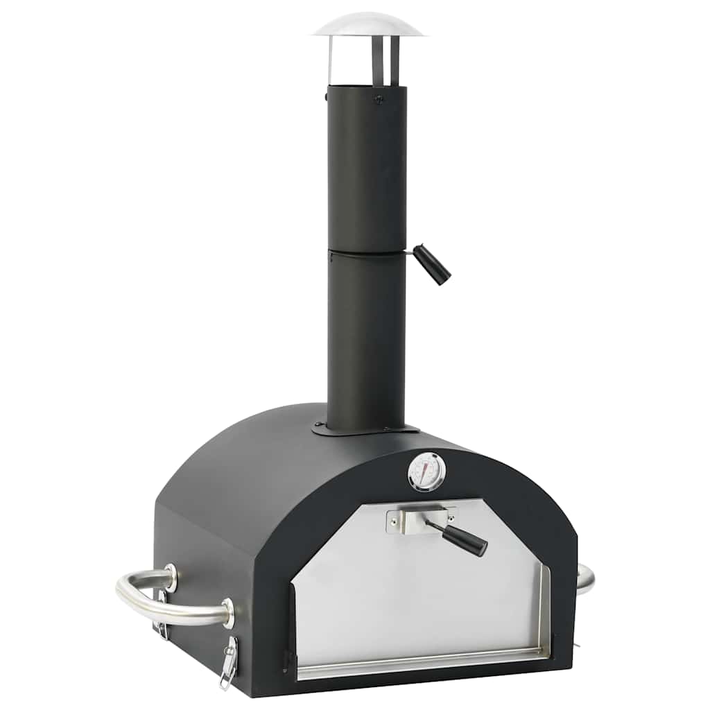 Forno per Pizza e Barbecue 3-in-1 Nero | homemem39