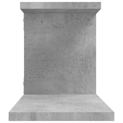 Scaffale TV Parete Grigio Cemento 125x18x23cm Legno Multistrato | homemem39