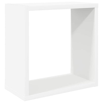 Mensole Parete a Cubo 2 pz Bianche 30x15x30cm | homemem39