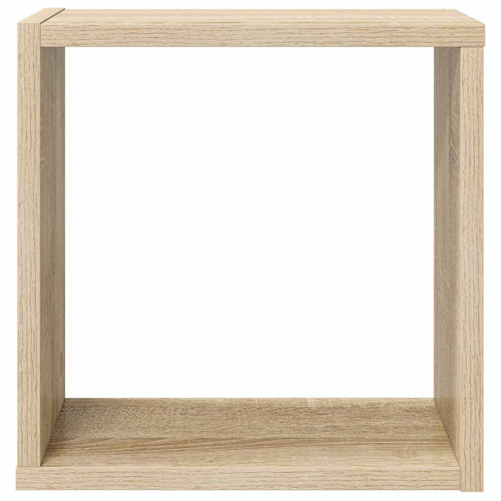 Mensole a Cubo 2 pz Rovere Sonoma 30x15x30 cm | homemem39