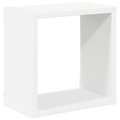 Mensole Parete a Cubo 2 pz Bianche 26x15x26 cm | homemem39