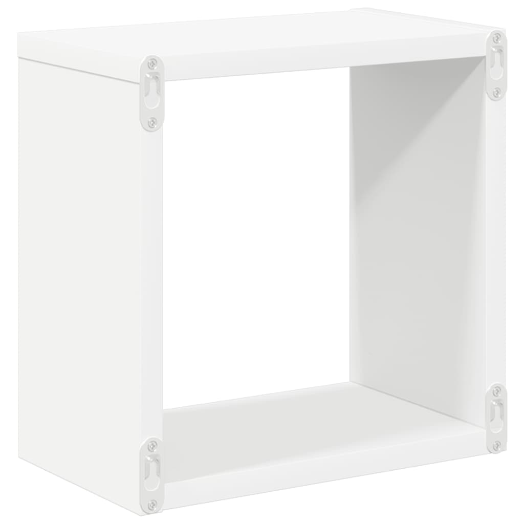 Mensole Parete a Cubo 4 pz Bianche 26x15x26 cm | homemem39
