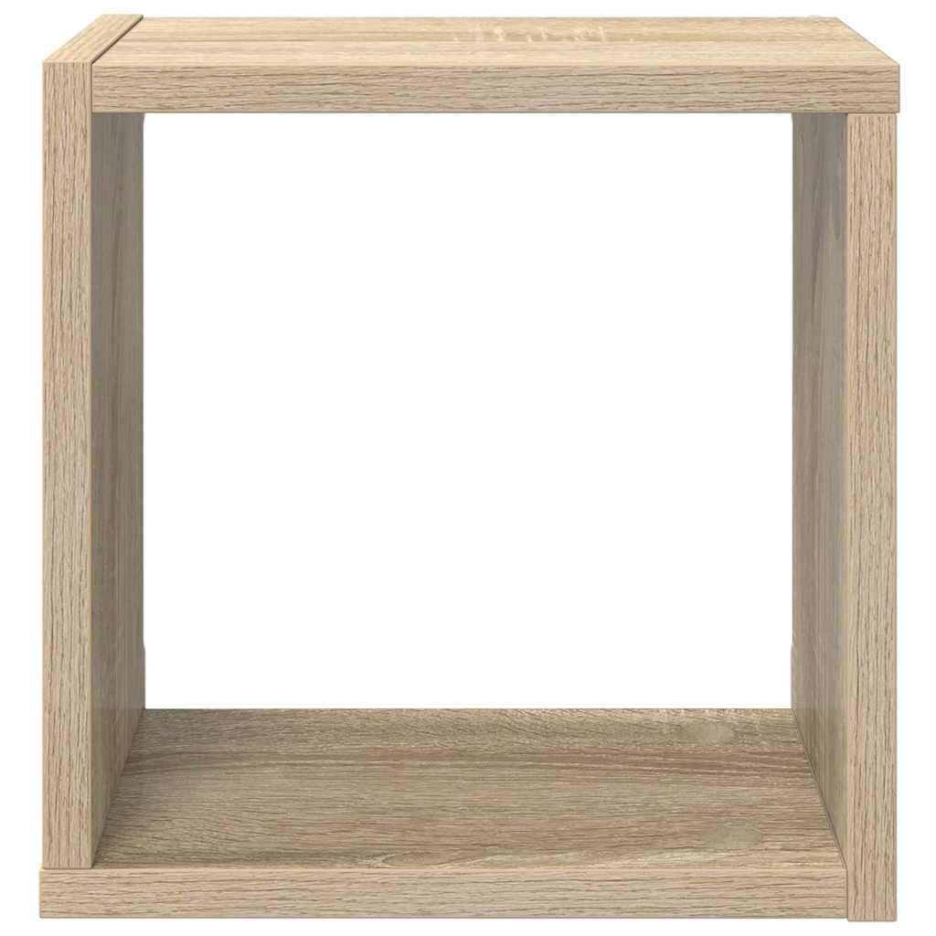 Mensole Parete a Cubo 2 pz Rovere Sonoma 26x15x26 cm | homemem39