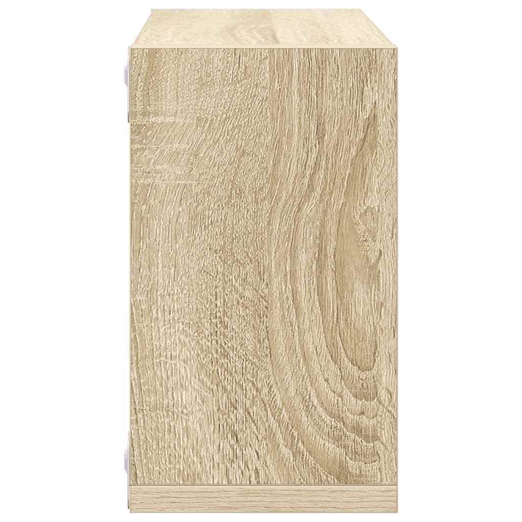 Mensole Parete a Cubo 6 pz Rovere Sonoma 26x15x26 cm | homemem39