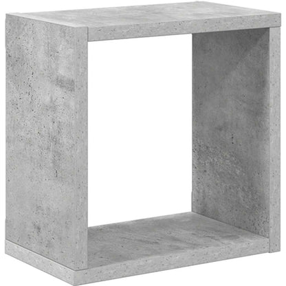 Mensole Parete a Cubo 4 pz Grigio Cemento 26x15x26 cm | homemem39