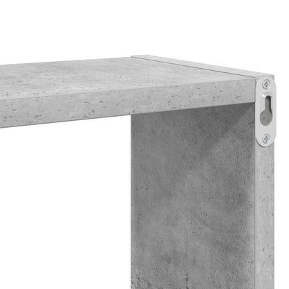 Mensole Parete a Cubo 4 pz Grigio Cemento 26x15x26 cm | homemem39