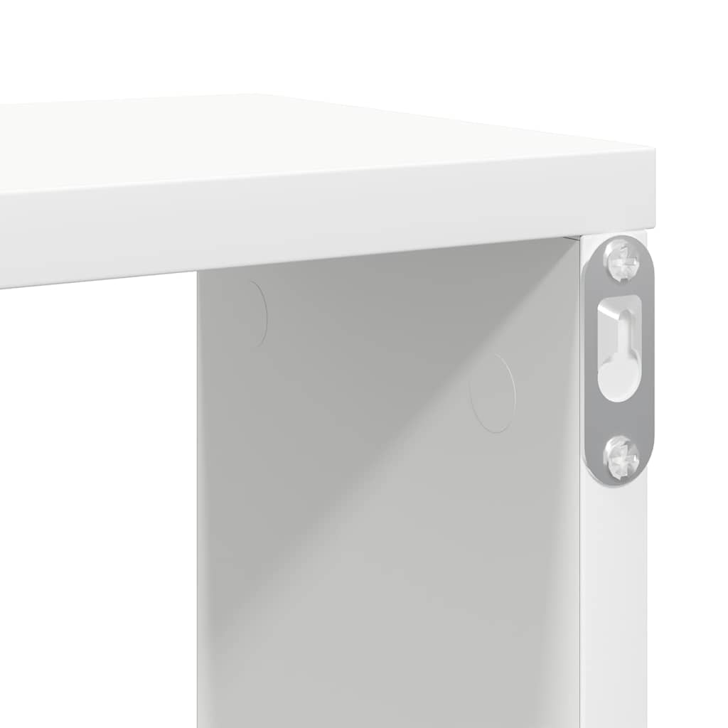 Mensole Parete a Cubo 2 pz Bianco 100x15x30 cm in Multistrato | homemem39