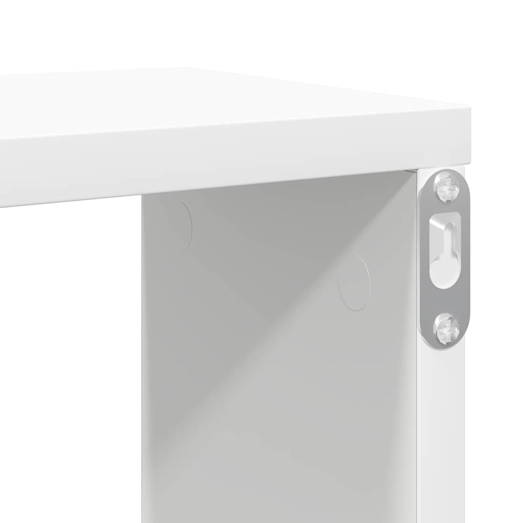 Mensole Parete a Cubo 4 pz Bianco 100x15x30 cm in Multistrato | homemem39
