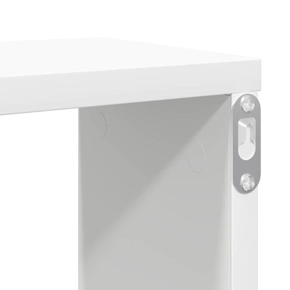 Mensole Parete a Cubo 4 pz Bianco 100x15x30 cm in Multistrato | homemem39