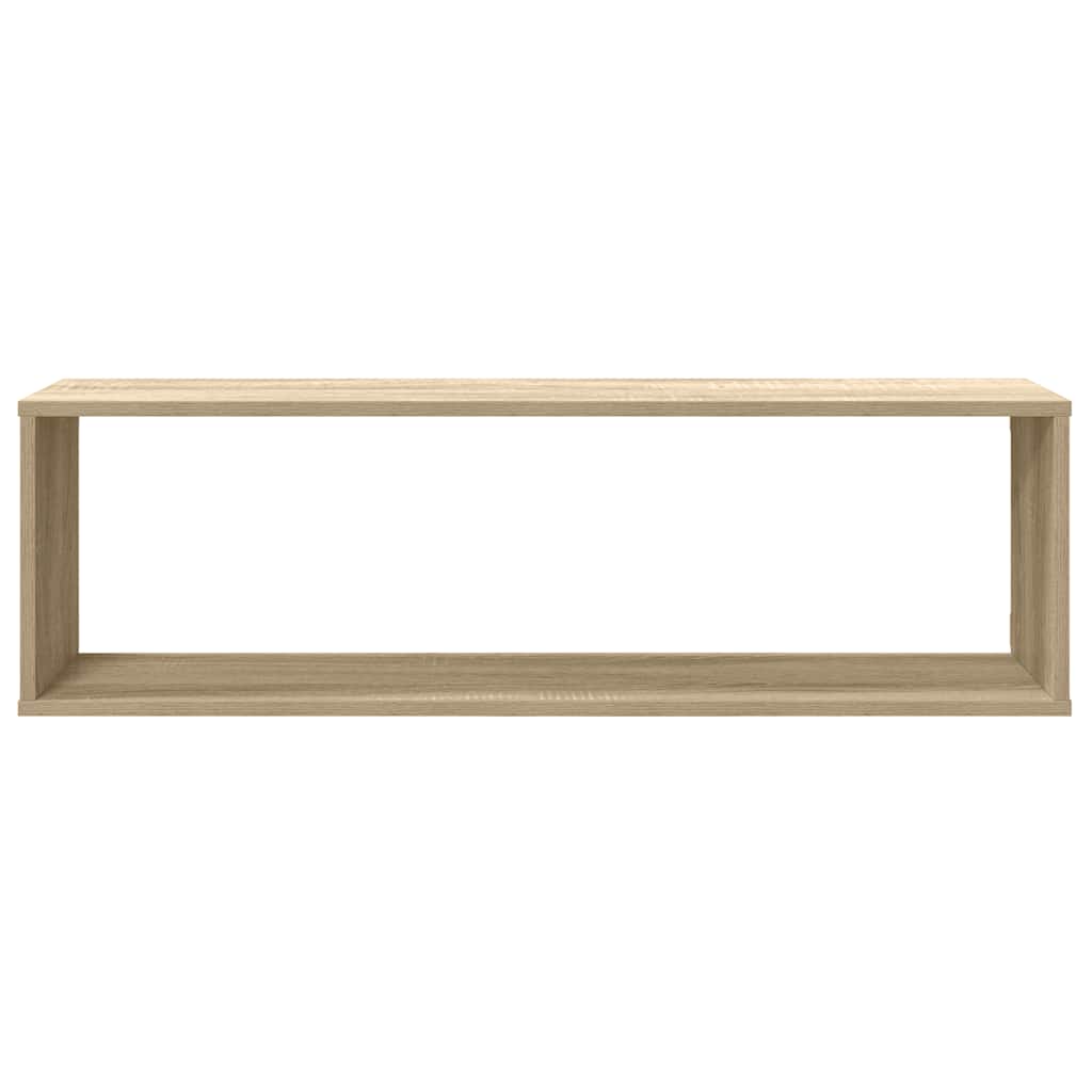 Mensole Parete a Cubo 4pz Rovere Sonoma 100x15x30cm Multistrato | homemem39