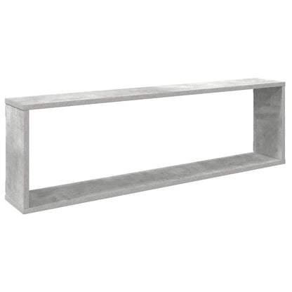 Mensole Parete Cubo 2pz Grigio Cemento 100x15x30 cm Multistrato | homemem39