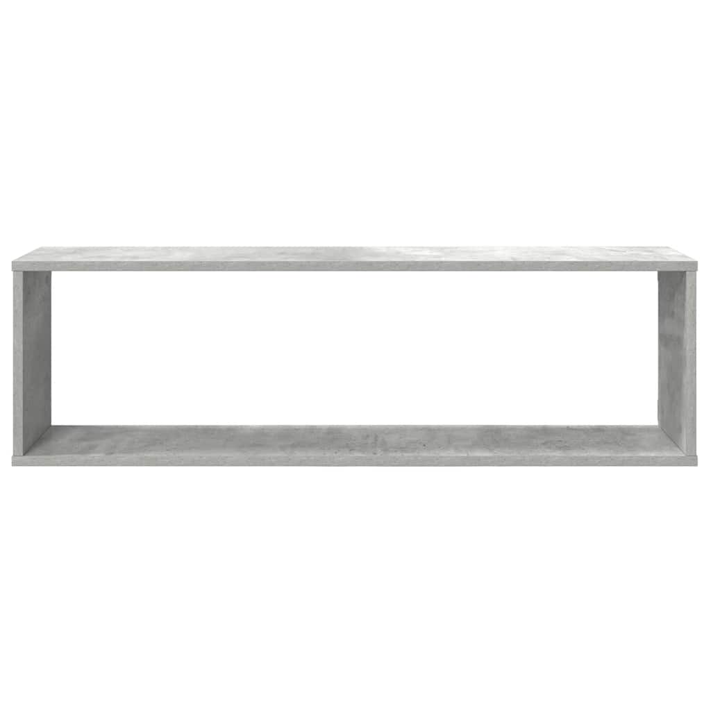 Mensole Parete Cubo 4pz Grigio Cemento 100x15x30 cm Multistrato | homemem39