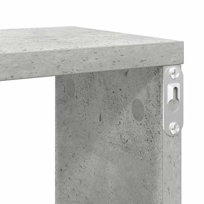Mensole Parete Cubo 4pz Grigio Cemento 100x15x30 cm Multistrato | homemem39