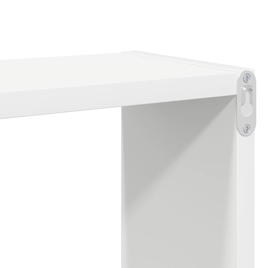 Mensole Parete a Cubo 2pz Bianco 80x15x26,5cm Legno Multistrato | homemem39