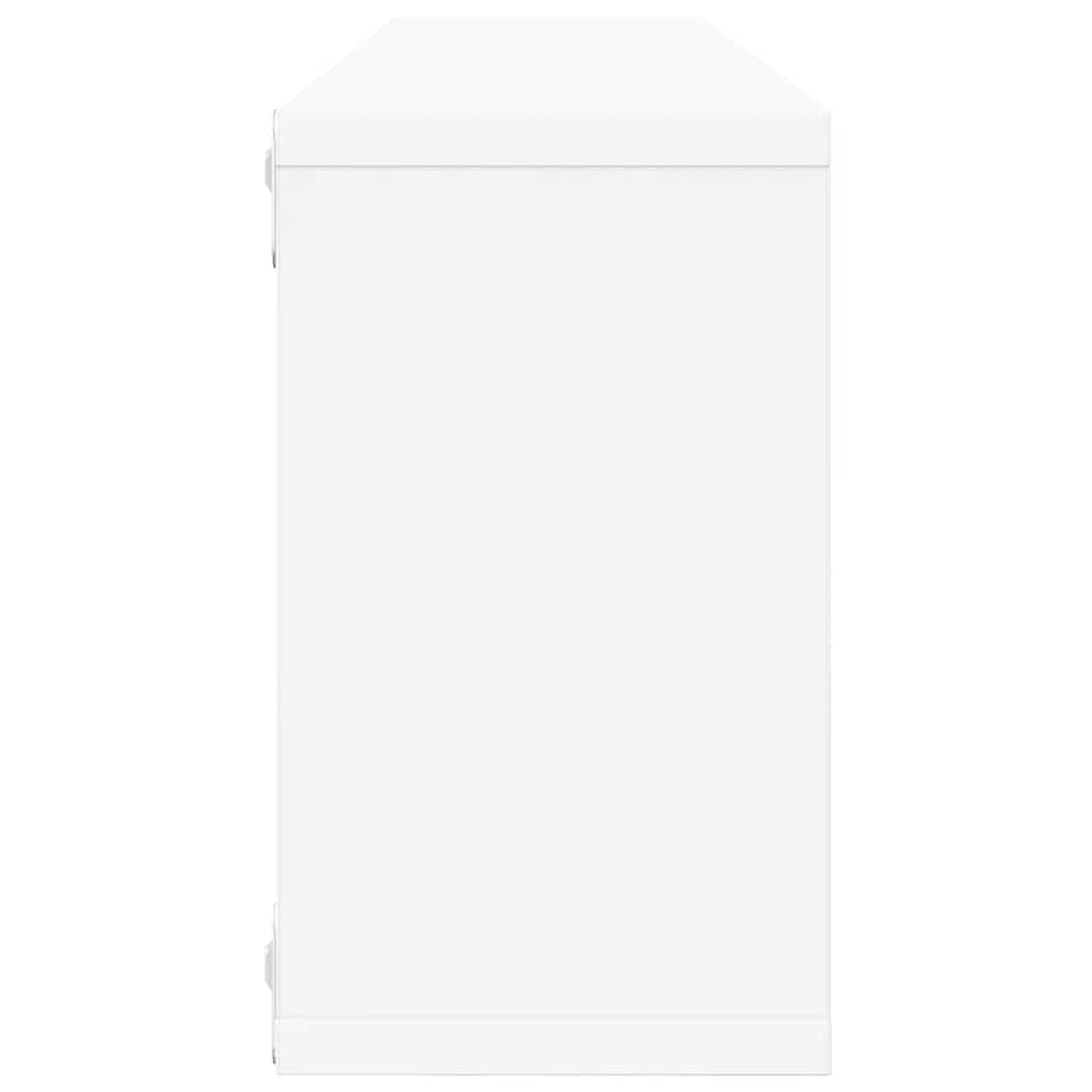 Mensole Parete a Cubo 4pz Bianco 80x15x26,5cm Legno Multistrato | homemem39
