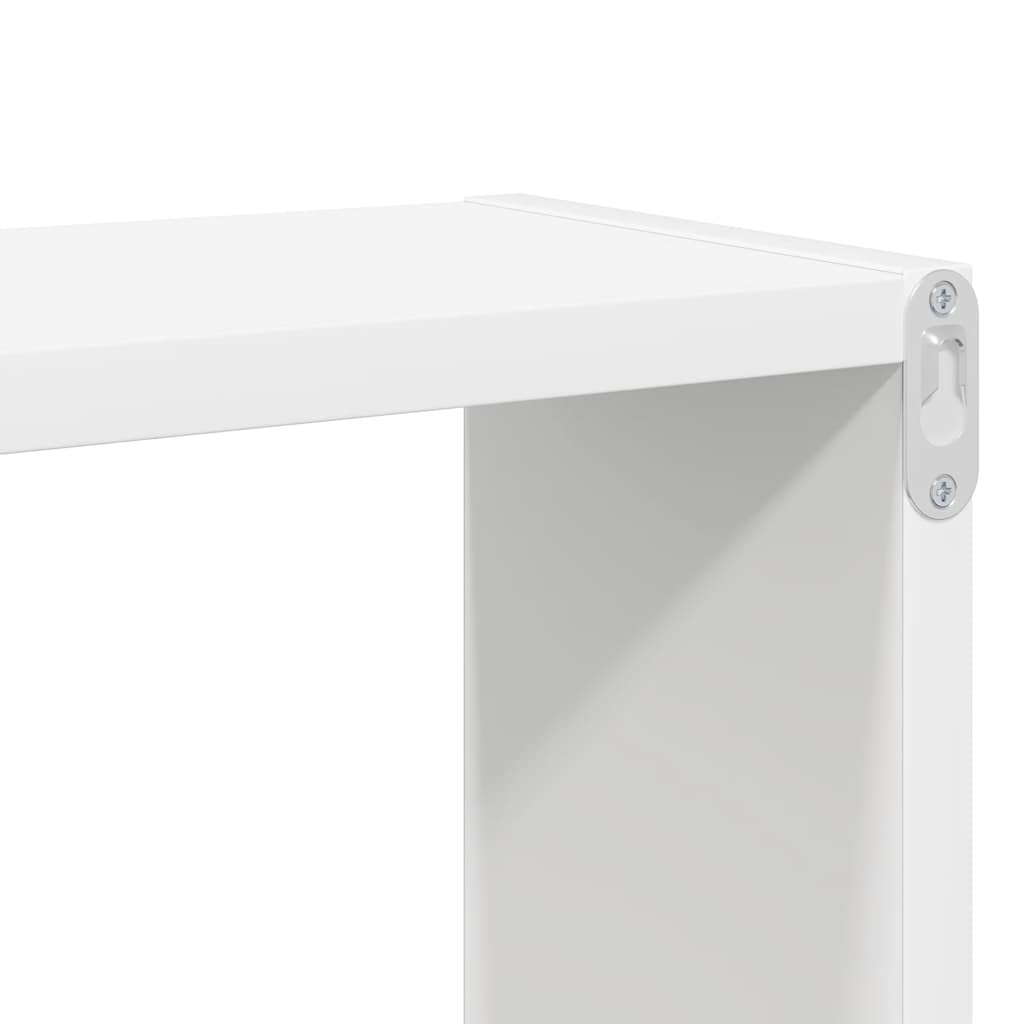 Mensole Parete a Cubo 4pz Bianco 80x15x26,5cm Legno Multistrato | homemem39