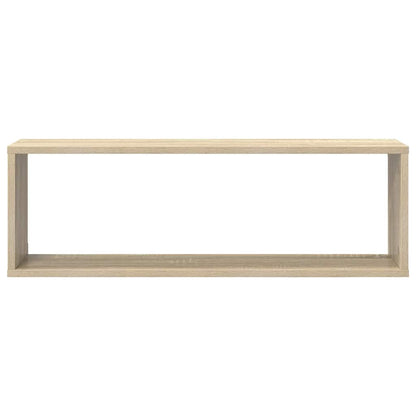 Mensole Parete Cubo 4pz Rovere Sonoma 80x15x26,5cm Multistrato | homemem39