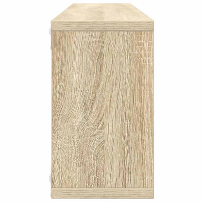 Mensole Parete Cubo 4pz Rovere Sonoma 80x15x26,5cm Multistrato | homemem39
