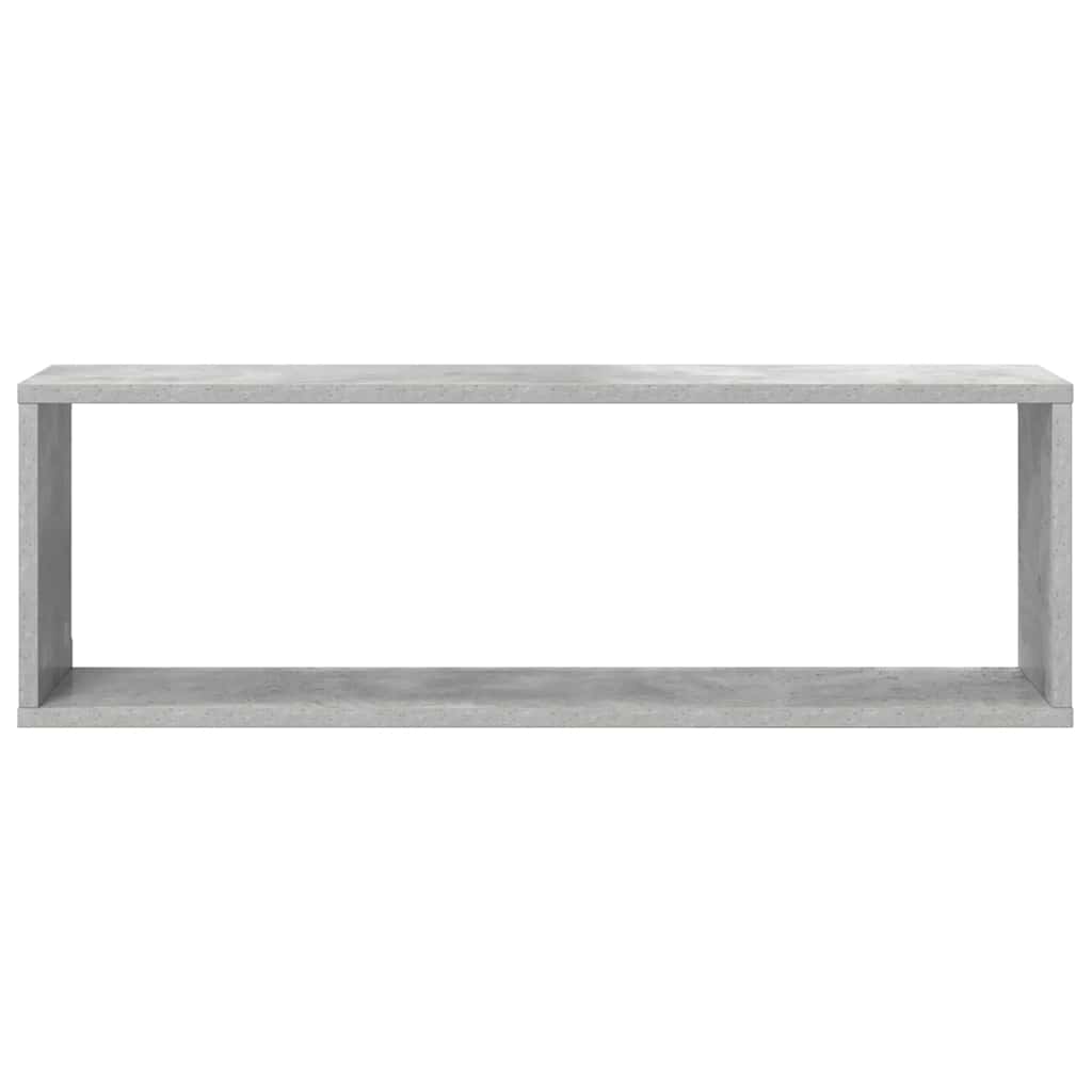 Mensole Parete Cubo 2pz Grigio Cemento 80x15x26,5cm Multistrato