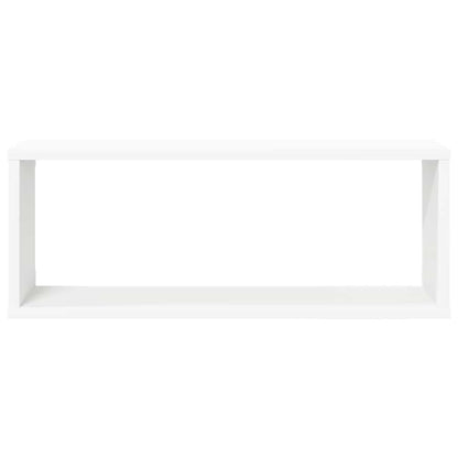 Mensole Parete a Cubo 4pz Bianche 60x15x23 cm Legno Multistrato
