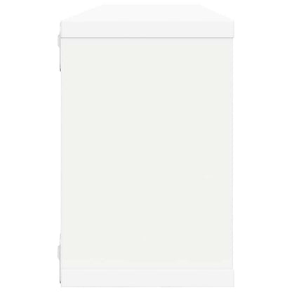 Mensole Parete a Cubo 4pz Bianche 60x15x23 cm Legno Multistrato | homemem39