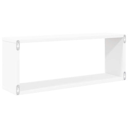Mensole Parete a Cubo 4pz Bianche 60x15x23 cm Legno Multistrato | homemem39
