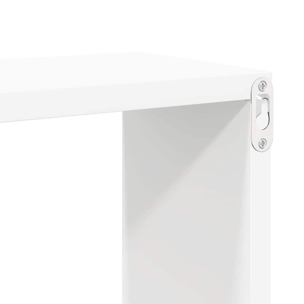 Mensole Parete a Cubo 4pz Bianche 60x15x23 cm Legno Multistrato | homemem39