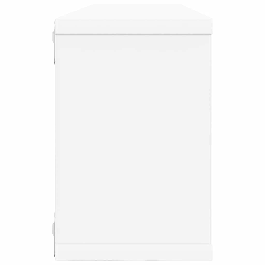 Mensole Parete a Cubo 6pz Bianche 60x15x23 cm Legno Multistrato | homemem39