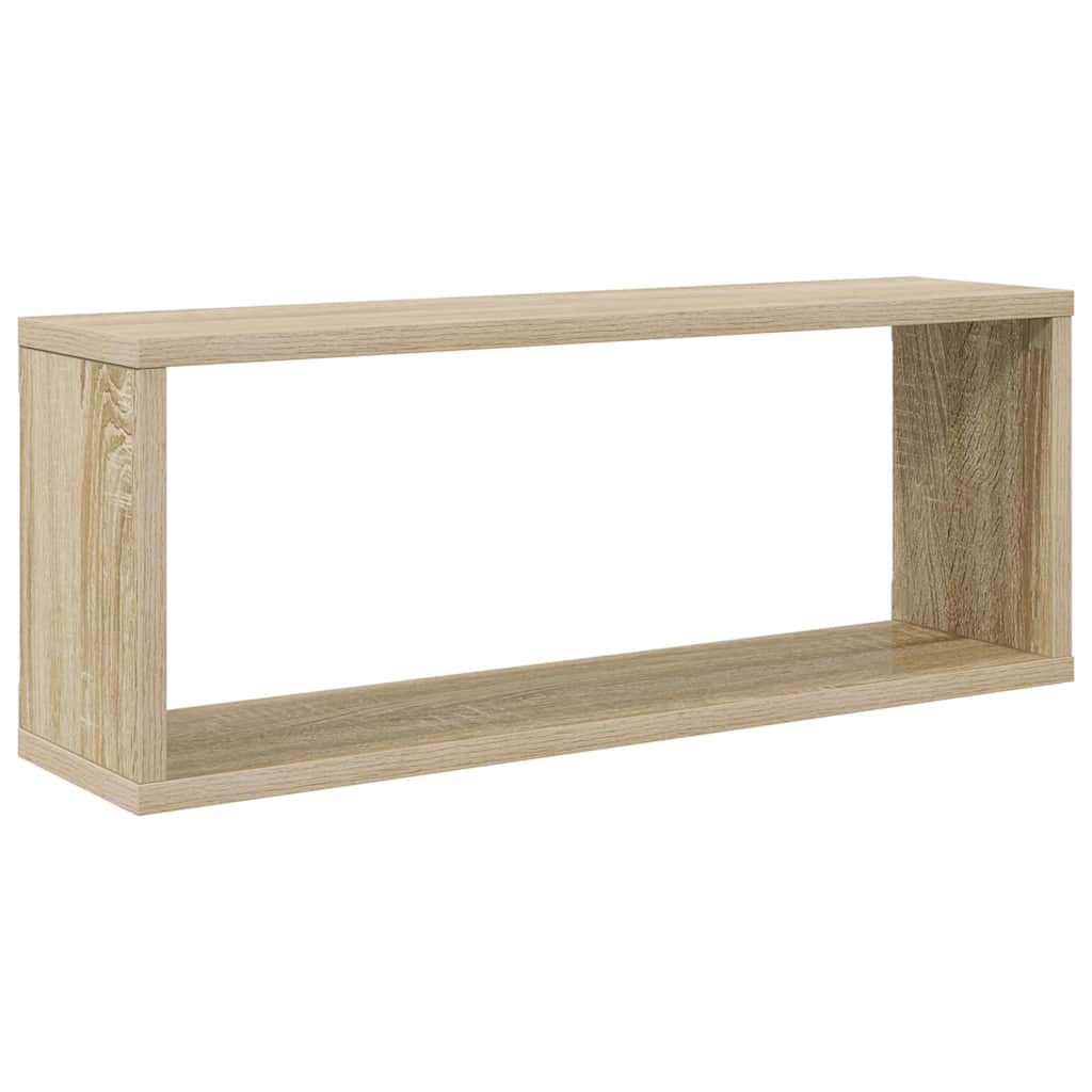Mensole Parete a Cubo 4pz Rovere Sonoma 60x15x23 cm Multistrato