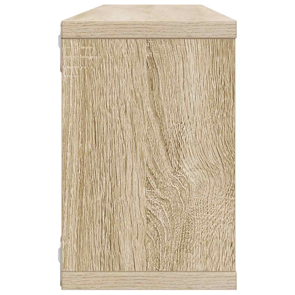 Mensole Parete a Cubo 6pz Rovere Sonoma 60x15x23 cm Multistrato | homemem39