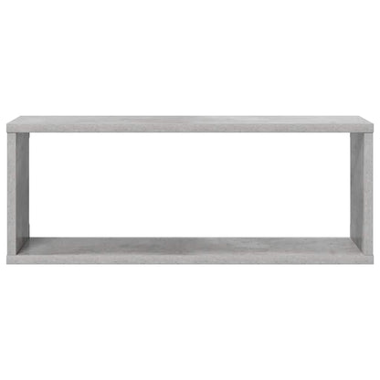 Mensole Parete a Cubo 2pz Grigio Cemento 60x15x23cm Multistrato | homemem39