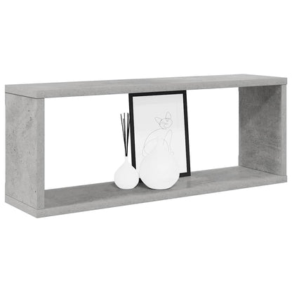 Mensole Parete a Cubo 6pz Grigio Cemento 60x15x23cm Multistrato | homemem39