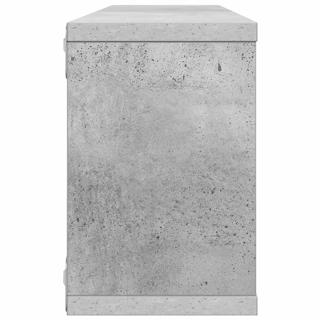 Mensole Parete a Cubo 6pz Grigio Cemento 60x15x23cm Multistrato | homemem39