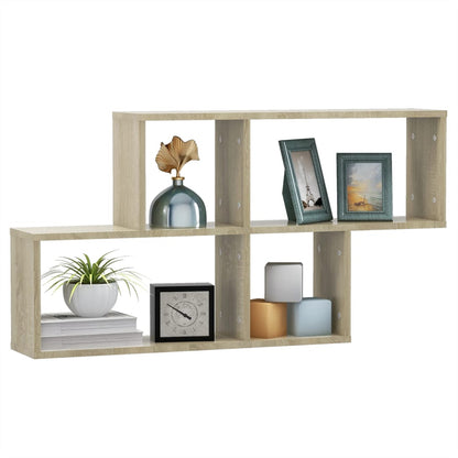 Scaffale a Parete Rovere Sonoma 100x18x53 cm Legno Multistrato | homemem39