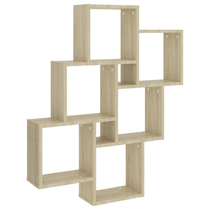Mensola Parete Cubo Rovere Sonoma 78x15x93cm Legno Multistrato | homemem39