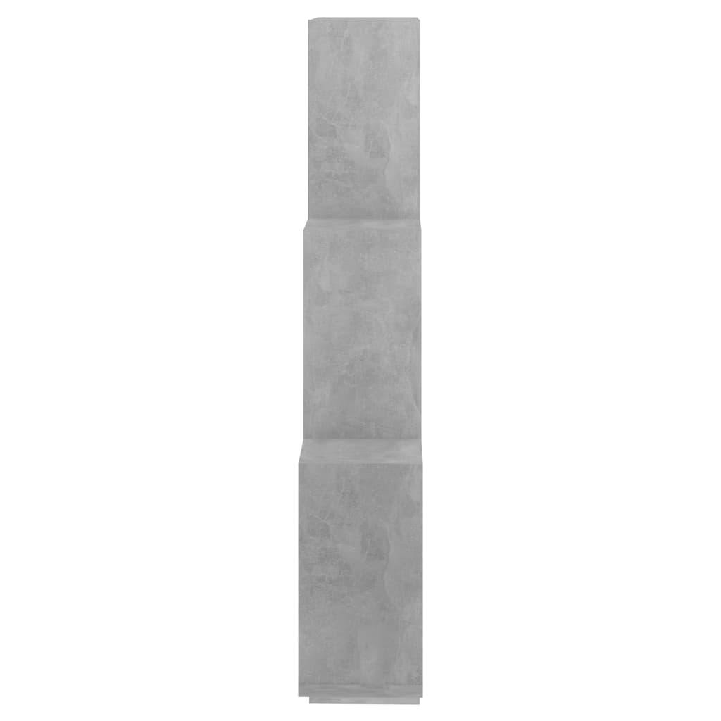 Mensola Parete Cubo Grigio Cemento 78x15x93cm Legno Multistrato | homemem39